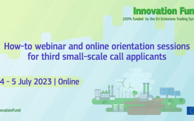 Innovation Fund: How-to webinar and online orientation sessions for third small-scale call applicants , 04-05/07/2023