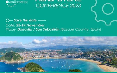 Save the Date : ManuFUTURE Conference 2023 23-24 November 2023, San Sebastian