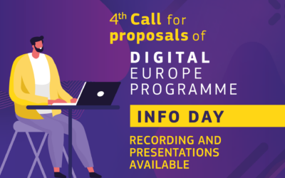 Recordings and presentations available: Info Day (7 June) on 4th call for proposals under the Digital Europe Programme