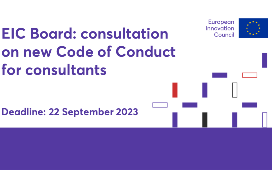 EIC Board publishes draft Code of Conduct for consultants