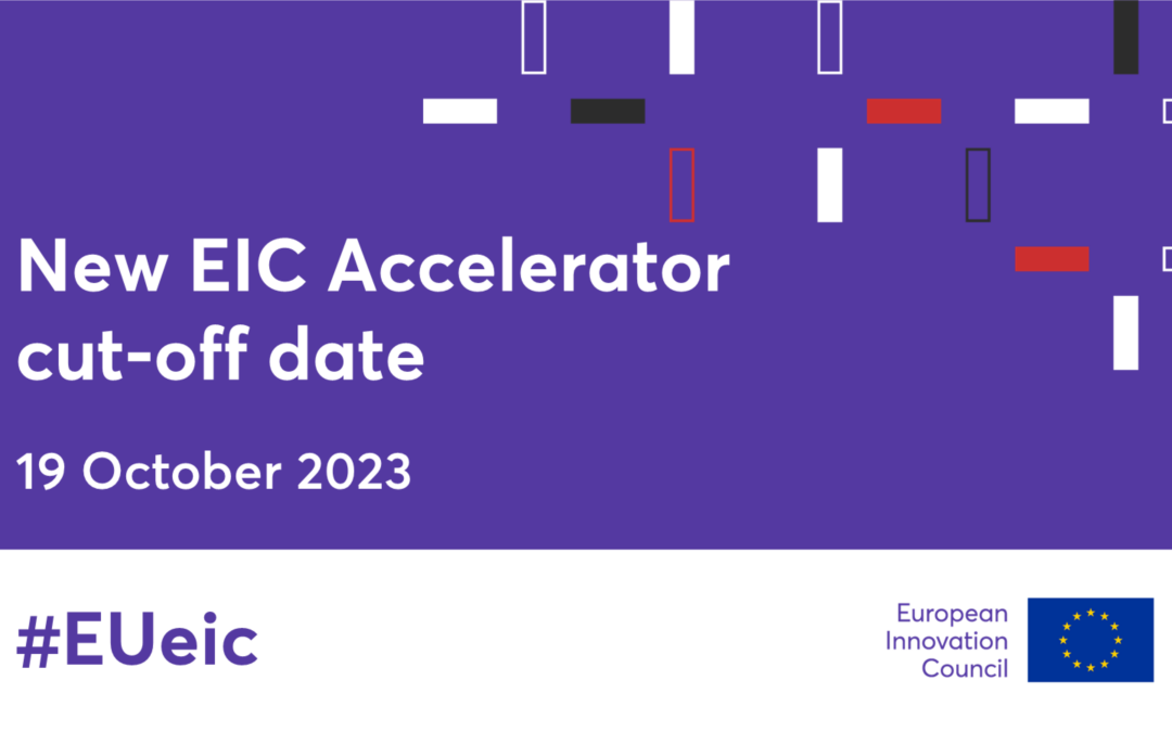 EIC Accelerator – applicants given an additional two weeks to submit to October cut-off