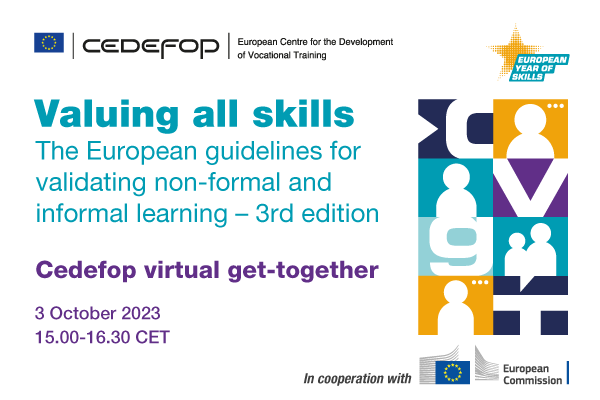 CEDEFOP Event : Valuing all skills, 03/10/2023, on line