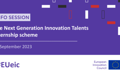 EIC Next Generation Innovation Talents internship scheme: Presentations available