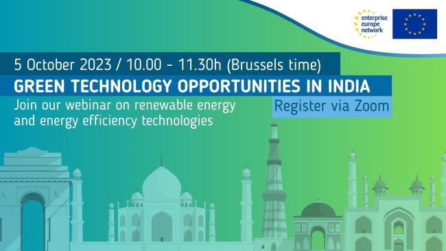 Webinar on Green Technology Needs and Opportunities in India – Focus On Renewable Energy and Energy Efficiency, 05/10/2023