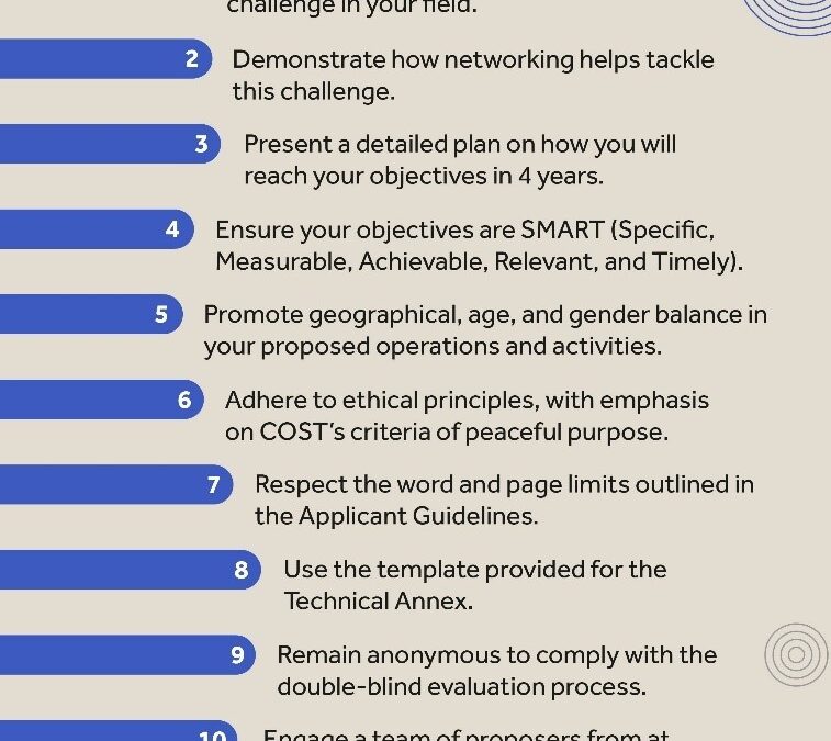 Open Call for new COST Actions