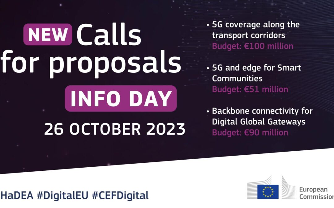 CEF Digital calls open: over €240 million available for co-funding in the third calls for proposals deploying digital networks