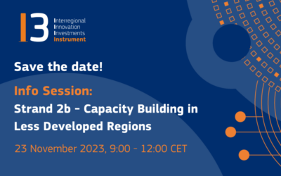 Online Info Session on the I3 Instrument Call “Strand 2b Capacity Building in Less Developed Regions” – 23 November 2023