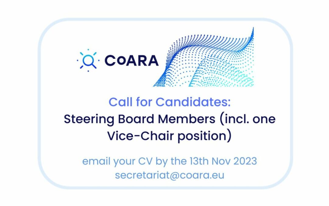 CoARA publishes call for candidates for Steering Board members