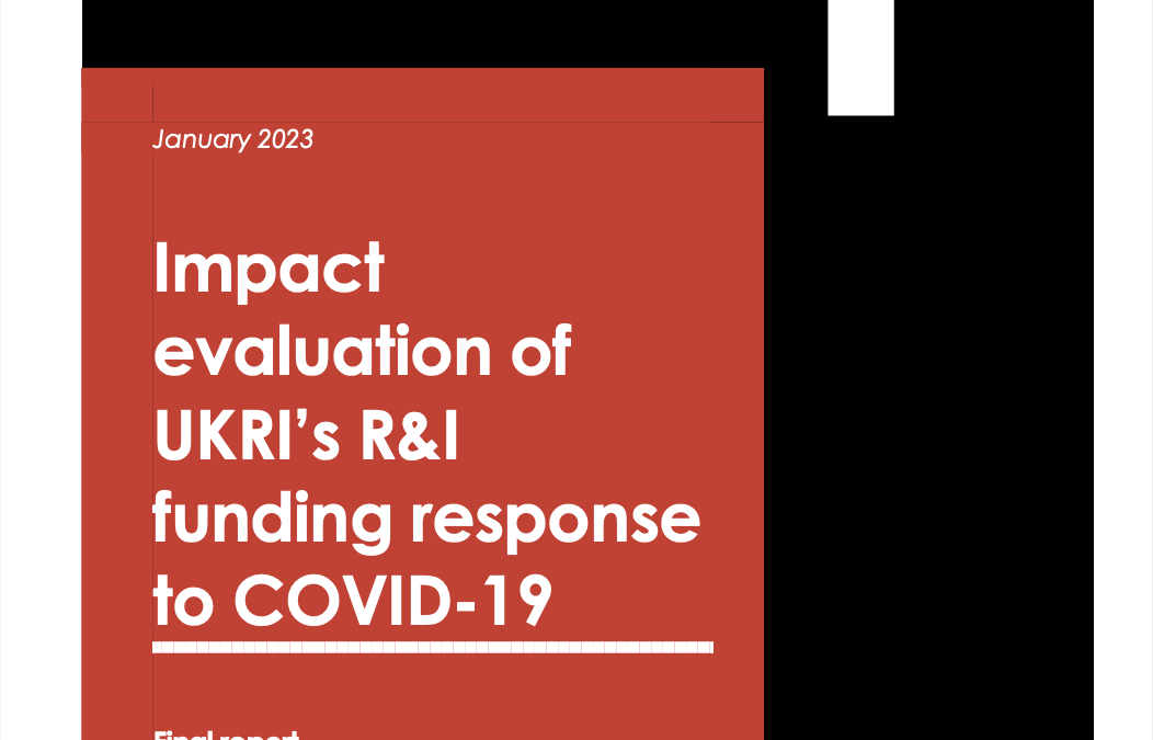Impact evaluation of UKRI’s research and innovation funding response to COVID-19