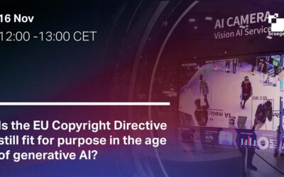 Is the EU Copyright Directive still fit for purpose in the age of generative AI? 15/11/2023, Livestream