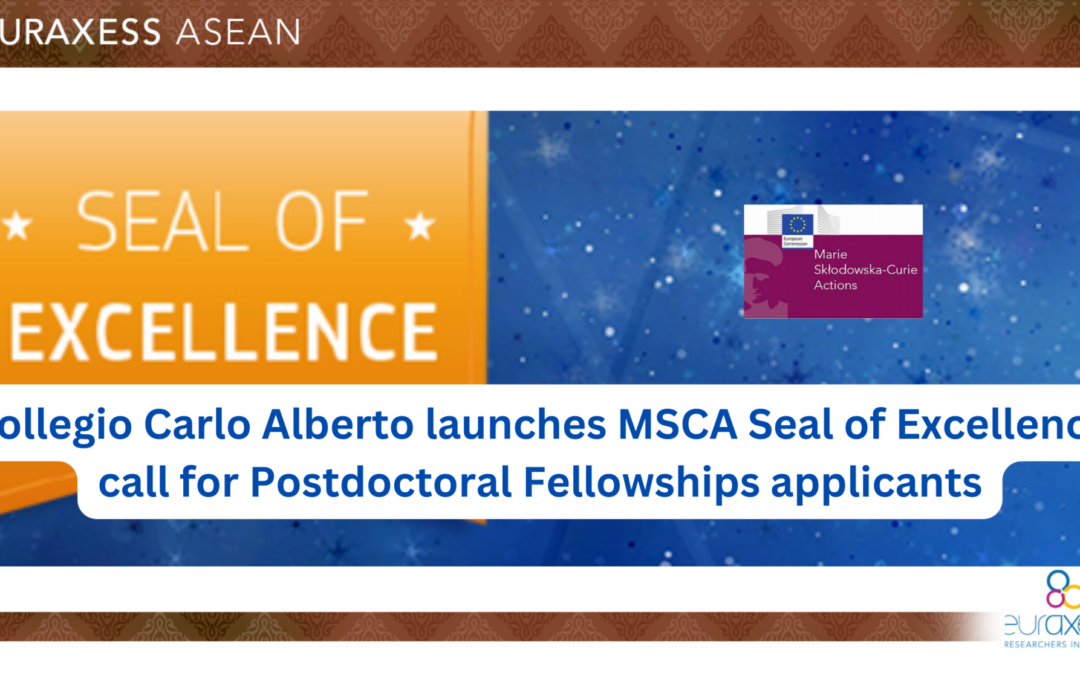 Collegio Carlo Alberto launches MSCA Seal of Excellence call for Postdoctoral Fellowships applicants