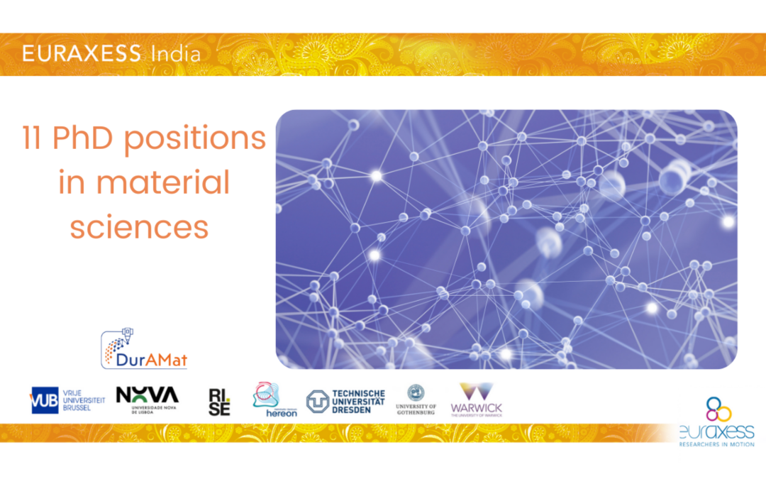 11 PhD positions in material sciences within the MSCA DurAMat Doctoral Network