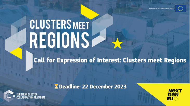 New Call for Proposals “Clusters Meet Regions”
