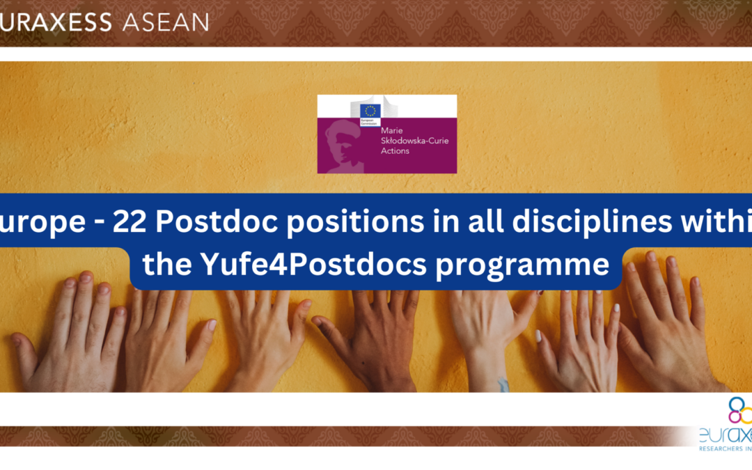 22 Postdoc positions in all disciplines within the Yufe4Postdocs programme