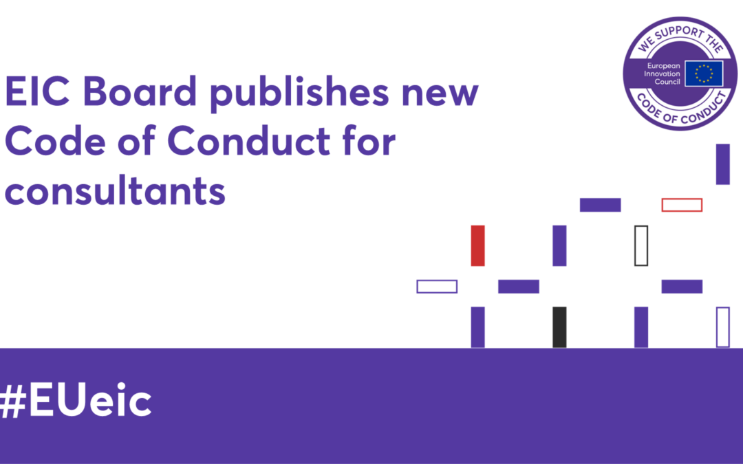 The EIC Board publishes the Code of Conduct for consultants offering services to EIC applicants