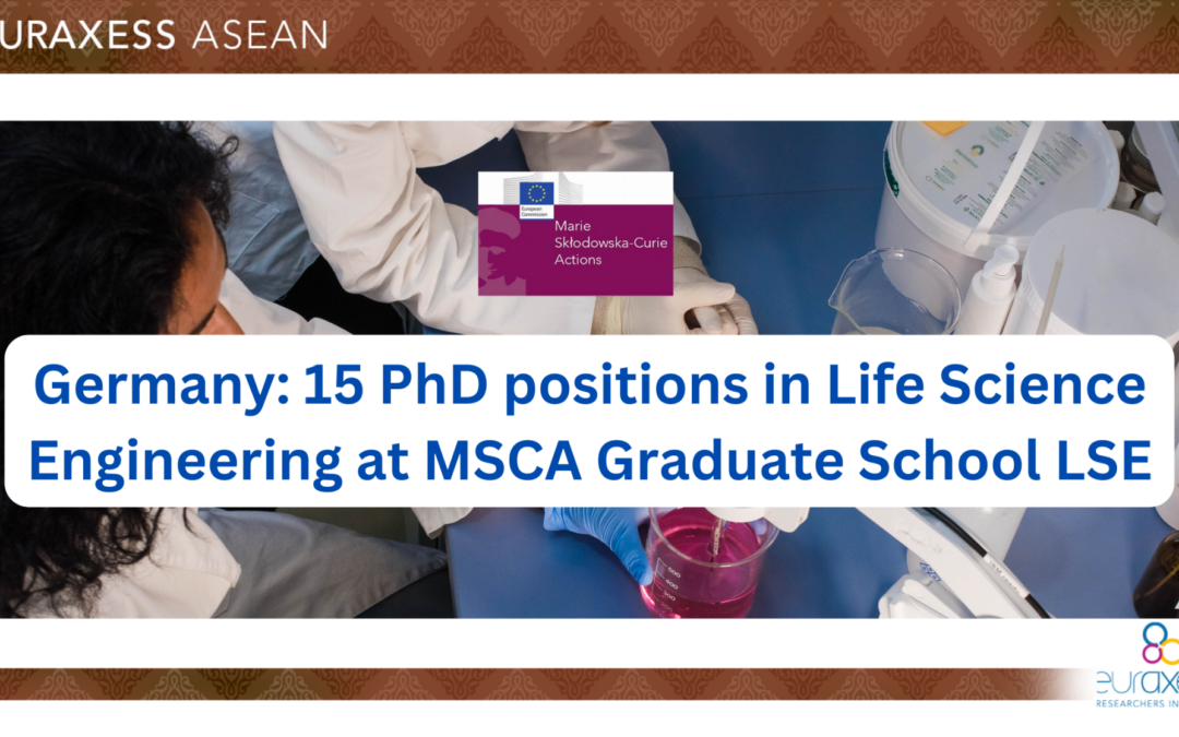 Germany: 15 PhD positions in Life Science Engineering at MSCA Graduate School LSE