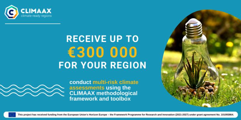 CLIMAAX 1st OPEN CALL FOR REGIONS AND COMMUNITIES