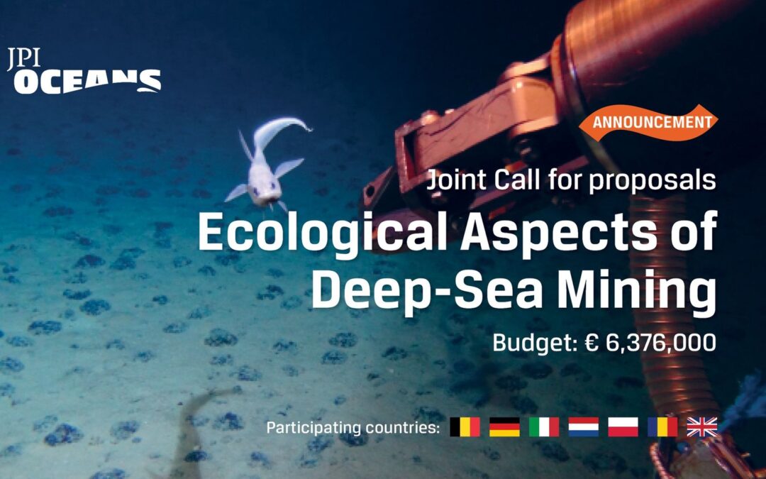 JPI Oceans Joint Call on the ecological aspects of deep-sea mining (two stages)