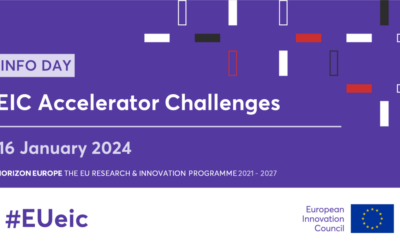 SAVE THE DATE! “European Innovation Council Accelerator Challenges – Work Programme 2024” online Info Day