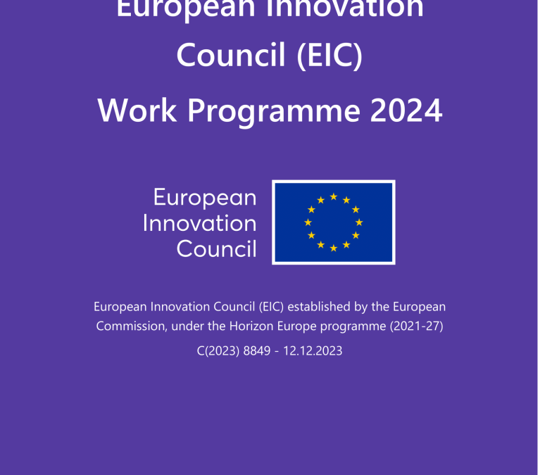 EIC Work Programme 2024 includes funding amounting to €1.2 billion