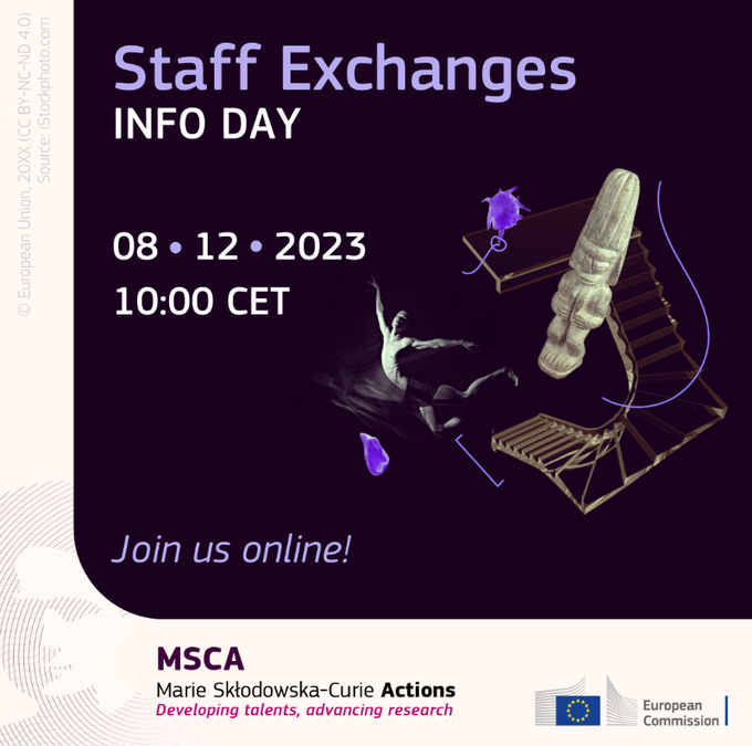 MSCA Staff Exchanges Info Session 2023, Info Day, 08/12/2023, Presentation and video available