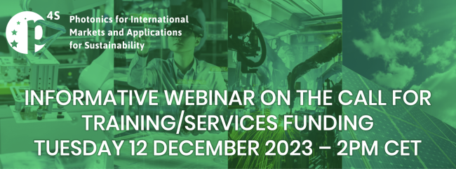 Informative webinar about the call for Training/services of PIMAP4Sustainability – December 12th