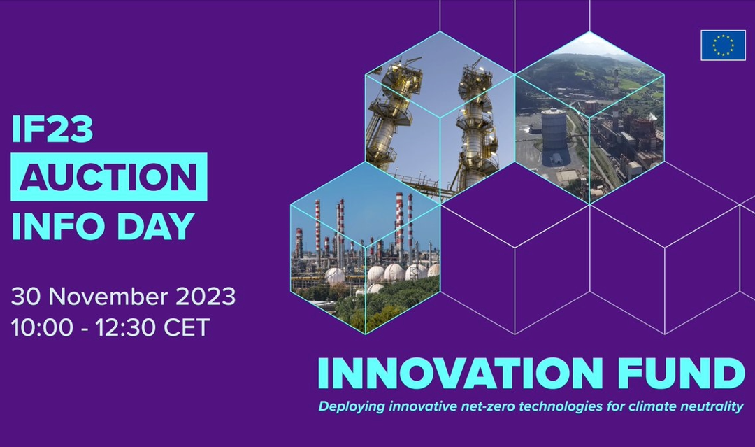 Innovation Fund Auction Info Day – 30 November 2023 – Presentation and recording available