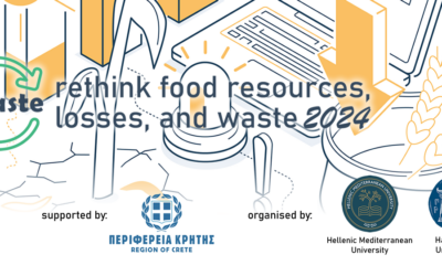 4th RETASTE conference (Rethink Food Resources, Losses, and Waste) , 25-27/09/2024, Heraklion, Crete