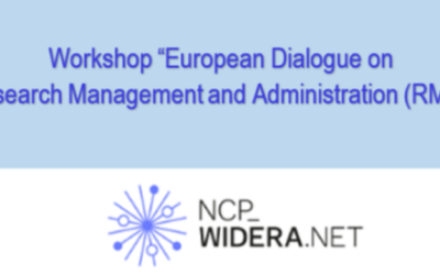 WIDERA Workshop ”European Research Area Dialogue on Research Management and Administration (RMA)”