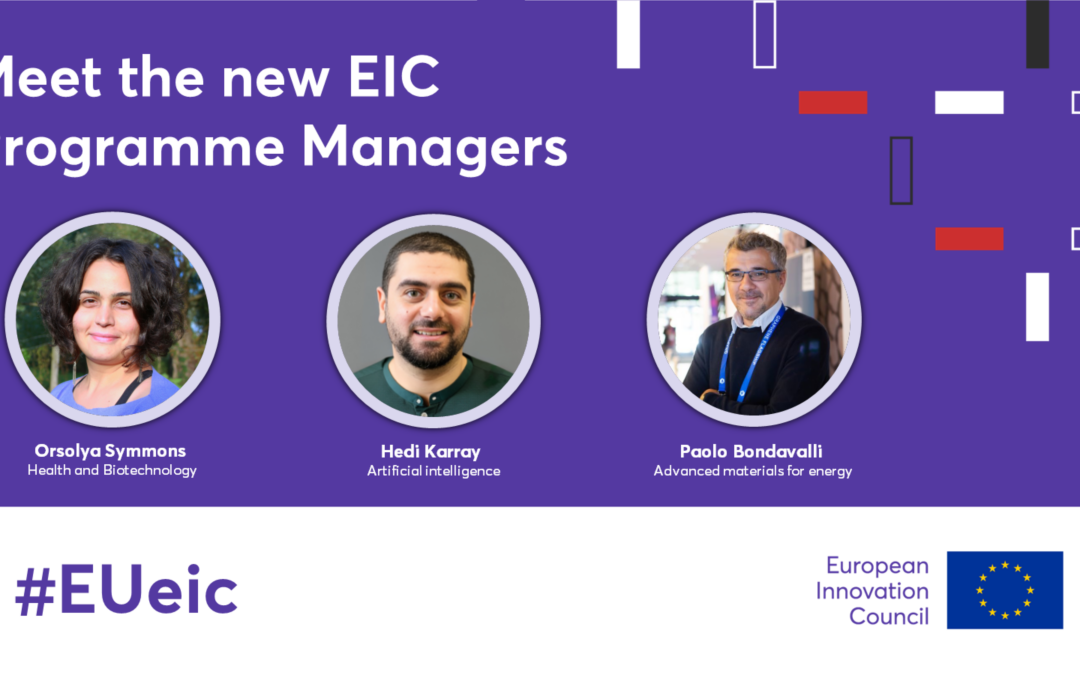 Three new deep-tech experts join the EIC!