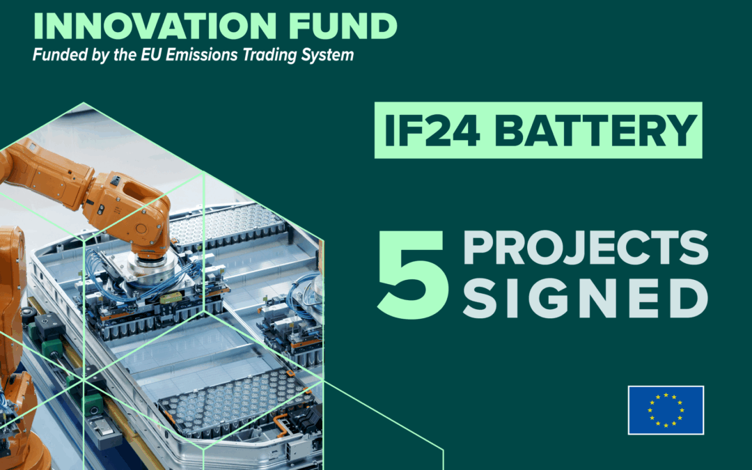 Five innovative electric vehicle battery cell projects secure €643 million under the Innovation Fund 2024 Battery call