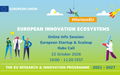 Online Info Session – European Startup and Scaleup Hubs call